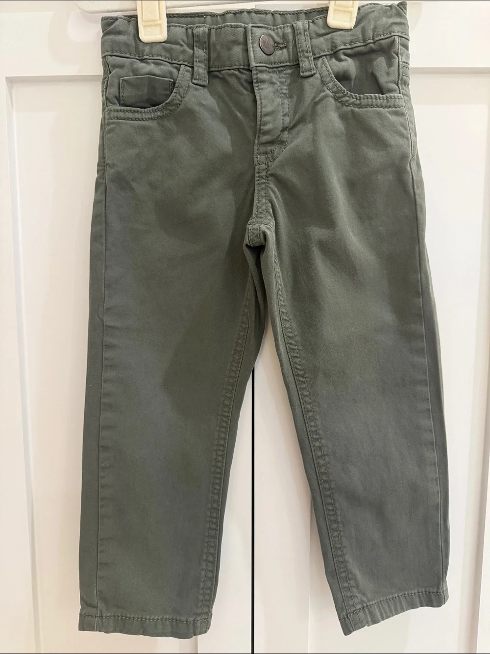 Mayoral Slim Fit Pants in Olive 2T